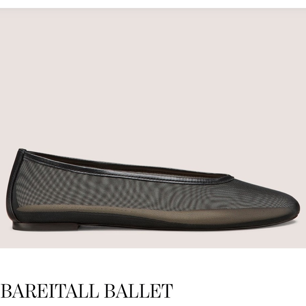 Stuart Weitzman BAREITALL BALLET 6.5 black